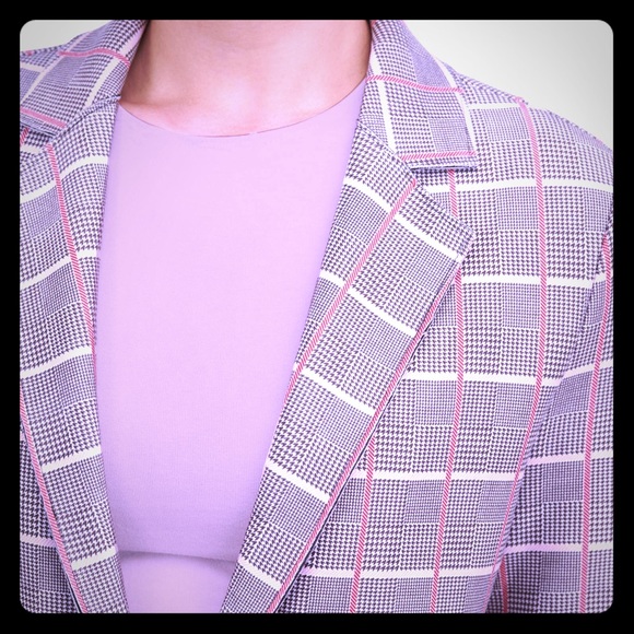Tan Jay
Premium Suede Plaid Open Front Jacket - Picture 1 of 8